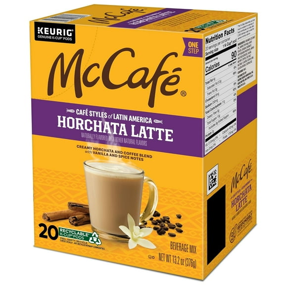 Cafe Styles of Latin America Horchata Latte, Keurig Single Serve K-Cup Coffee Pods, 20 Count (Pack of 1)