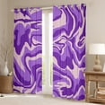thumbnail image 2 of Feelyou Purple Stripes Lines Blackout Curtains Set of 2 (52x84 Each), Modern Fashion Asbtract Window Curtains, Cartoon Camouflage Curtains and Drapes, Black Out Curtains Decor, 2 of 6