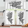thumbnail image 3 of LALILO Kitchen Curtains and Valances Set of 3 36" Beautiful Window Treatment Tiers for Window Decor, 3 of 5