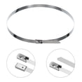 thumbnail image 3 of Uxcell Metal Zip Ties, 25 Pcs Self-locking 304 Stainless Steel Cable Ties, 19.7 Inch, 3 of 4