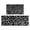 Black And White, variant on Black Leopard Pattern Kitchen Rugs Sets Of 2,Anti Fatigue Kitchen Mat Rugs Non Slip Washable,Decorative Kitchen Floor Mats for Kitchen,Sink,Laundry,17"x30"+17"x47"