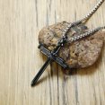thumbnail image 5 of Pendentif Croix à Clous pour Hommes Colliers en Acier Inoxydable Punk Christian Prayer, 5 of 5