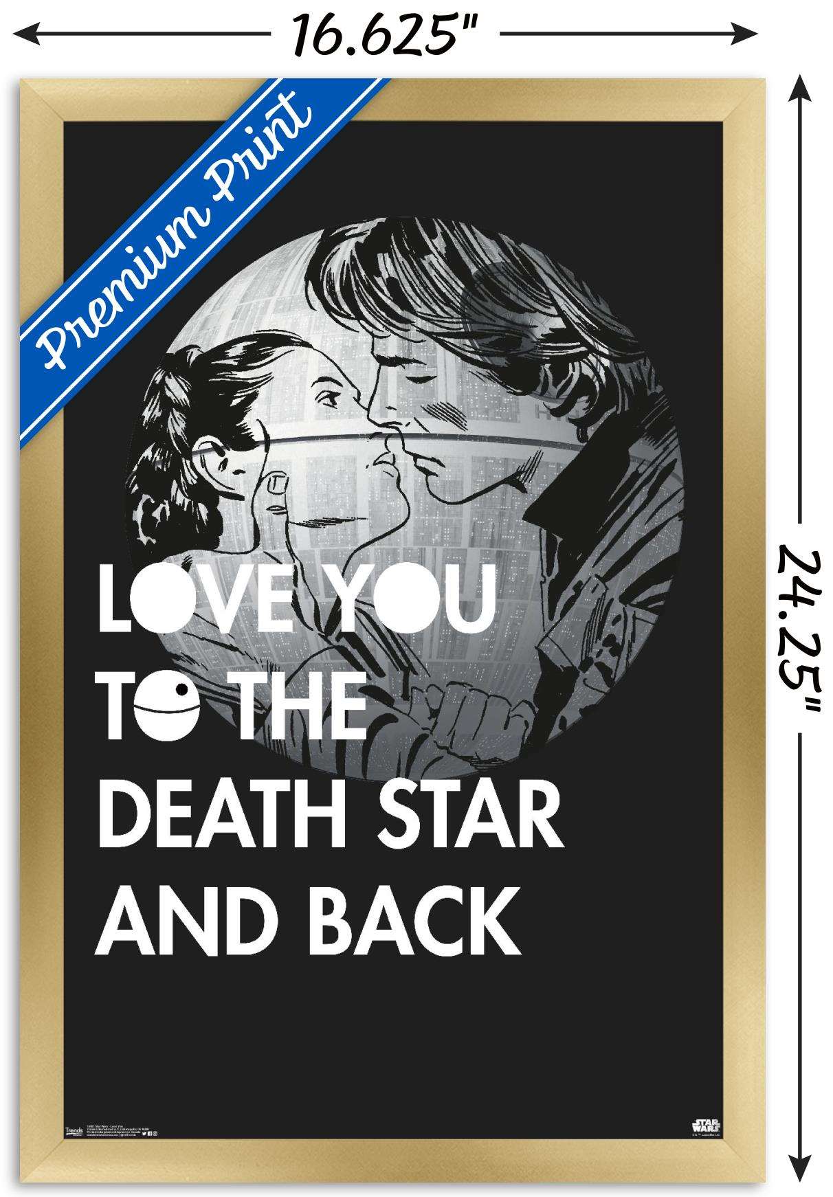 Star Wars: Saga - Love You Wall Poster, 14.725" x 22.375", Framed