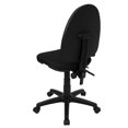 thumbnail image 3 of Scranton & Co Chaise de Bureau à Dossier Central en Noir, 3 of 6