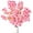 Pink, variant on Silk Cherry Blossom Branches, 39.3in Artificial Cherry Blossom Tree Stems, Fake Plum Blossom Flowers Arrangement for Wedding Home Japanese Decor, Set of 3