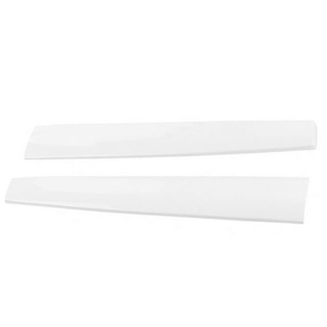 Kenally Cubierta de salpicadero de 2 piezas, decoración de consola central de fibra de carbono Real, ajuste de modificación de ajuste de Vehículos, repuestos y accesorios Mis Blanco mate