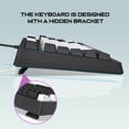 thumbnail image 3 of Clavier de Jeu Rétroéclairé RGB, Clavier Compact Filaire USB 87 Touches Design Ergonomique Anti-Ghosting et 12 Combinaisons Multimédia pour PC Ordinateur Portable Gamers Dactylo Voyage, 3 of 7