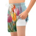 thumbnail image 4 of joogoo Bird Tulip Flowers Boys Swim Trunks Beach Swimsuit Shorts Boxer 7Y, 4 of 8