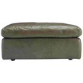 thumbnail image 3 of Benzara Oversized Accent Ottoman with Leatherette and Cushioned Top, Gray, 3 of 5