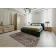 thumbnail image 5 of Ahgly Company Machine Washable Indoor Square Abstract Midnight Gray Area Rugs, 8' Square, 5 of 7