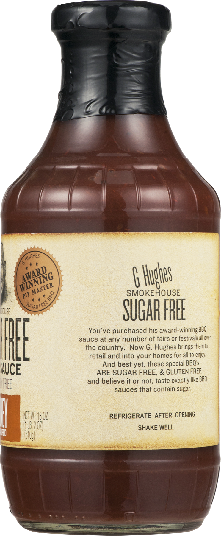 G Hughes Smokehouse Sugar Free Honey Flavored Bbq Sauce 18 Oz Walmart Com Walmart Com