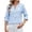 Sky Blue, variant on Blouses For Women Dressy Casual V Neck Roll Up Sleeve Shirts Going Out Mid Sleeve T Shirt Pullover Top Technical Shirts Women