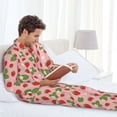 thumbnail image 6 of Honeii Strawberries Pattern Mens Pajamas Set,2pcs Men's Lounge Long Sleeve Sleep Shirt and Pajama Bottoms Sleepwear Set,Mens Pjs Sets-X-Large, 6 of 7