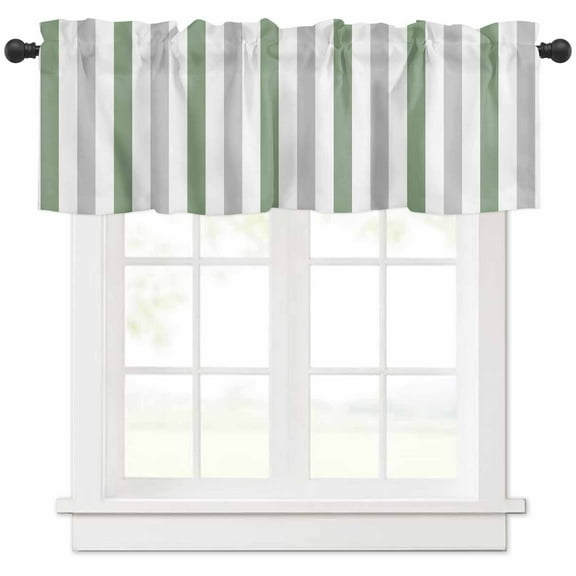 Summer Sunflowers Valances for Windows Farmhouse Kitchen Curtains Valances Rod Pocket Valance Curtains for Kitchen Windows Mountain Botanical Floral Nature View Window Valances for Bathroom 60"x18"