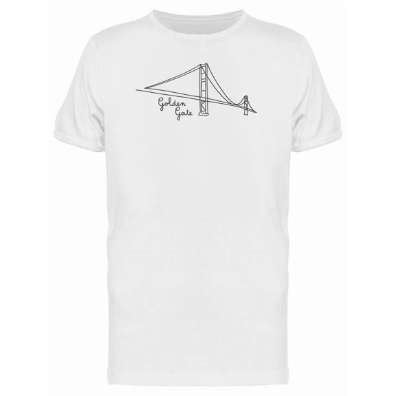 One Line Style Golden Gate Tee Men's -Image by Shutterstock