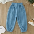 thumbnail image 5 of Fozruso Loose Long Pants for Girls Toddler Pants Spring Summer Boys Girls Loose Bloomers Trousers Solid Color Fashion Sizes 2-3 Years, 5 of 5