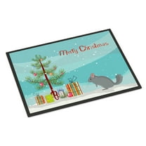 Foggy Chinchilla Merry Christmas Door Mat