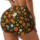 thumbnail image 1 of Balery Harvest Pumpkins Pantalones cortos de entrenamiento estampados para mujer, sin costuras, ajustados, para gimnasio, yoga, correr, deportes, ejercicio activo, fitness.-Small, 1 of 8