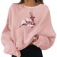 thumbnail image 2 of Sudaderas para mujer, suéteres navideños para fiestas, divertidos, con estampado gráfico, cuello redondo, manga larga, regalos, sudaderas geniales, top, 2 of 8