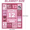 thumbnail image 2 of 18th Birthday Present for Girls,Pink 18th Birthday Decorations for Girls Blanket,18th Birthday Present Ideas for 18 Year Old Girls,18th Birthday Decorations Throw Blanket for Teen Girls Niece 50"x60", 2 of 6