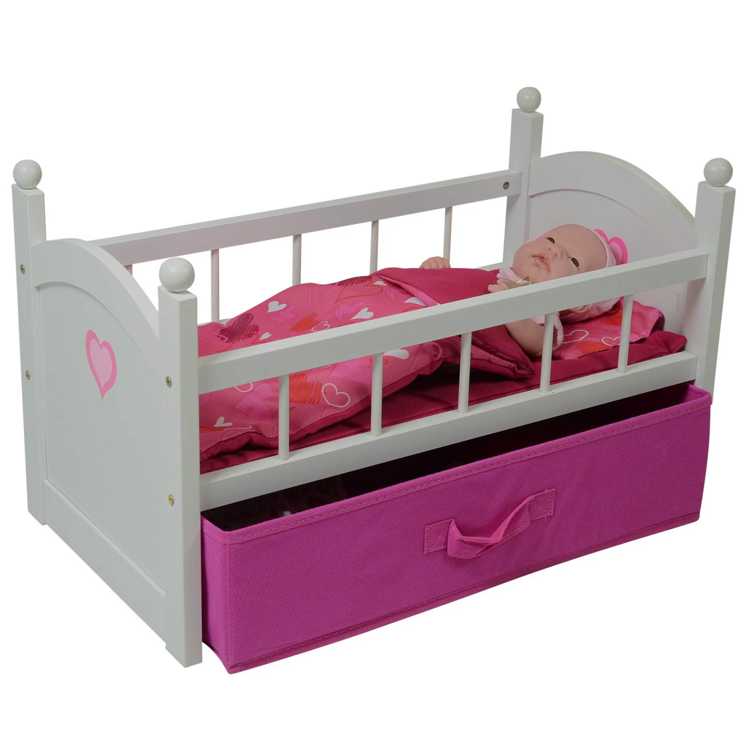 doll crib with storage