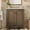 30" Antique Brown, variant on LHSHID 30 Inches Vintage Bathroom Vanity with Sink,Rustic Bathroom Cabinet with Soft Close Doors and Adjustable Shelf,Curved Profile Design,Rubber Wood Legs,Gray