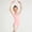01 Pink, variant on Girls' Solid Color Crew Neck Short Sleeve Dance Practice Jumpsuit For Tween and Big Kids