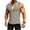 Khaki, variant on JoveMarine Men's Casual Color-Block Sports Tank Top, Hooded Sleeveless T-Shirt with Muscle Cut, Lightweight Breathable for Gym Workout Running and Summer Outdoor Activities Black L