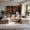 3seater+1ottoman(Khaki), variant on 96.5" L-Shaped Modular Sectional Sofa with Chaise, 4-Seat Oversized Deep-Seat Corner Couch, Vacuum Compressed Tool-Free Setup, Woven Fabric for Living Room