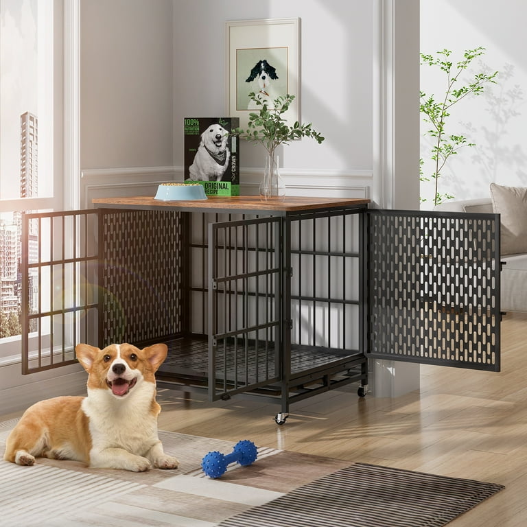 Crown pet products wood pet crate end table sales