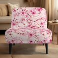 thumbnail image 2 of HELLHERO Durable Dustproof Armless Accent Chair Cover Slipcover for Armless Chair, Chair Protector Cover Cherry Blossom Print, 2 of 8