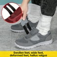 thumbnail image 2 of SKIUHS Senior Wide Width Walking Shoes – Roomy Fit with Hook-and-Loop Strap & Non-Slip Sole, 2 of 6