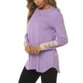 thumbnail image 6 of Ladies' Fashionable Long Sleeved Shirt T-shirt Lace Three-dimensional Flower Long Sleeved Round Neck Top/shirt, 6 of 9