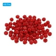 thumbnail image 3 of Uxcell 8mm Rhinestone Clay Beads, 100 Pack Round Ball Polymer Clay Crystal Charm Beads, Red, 3 of 6
