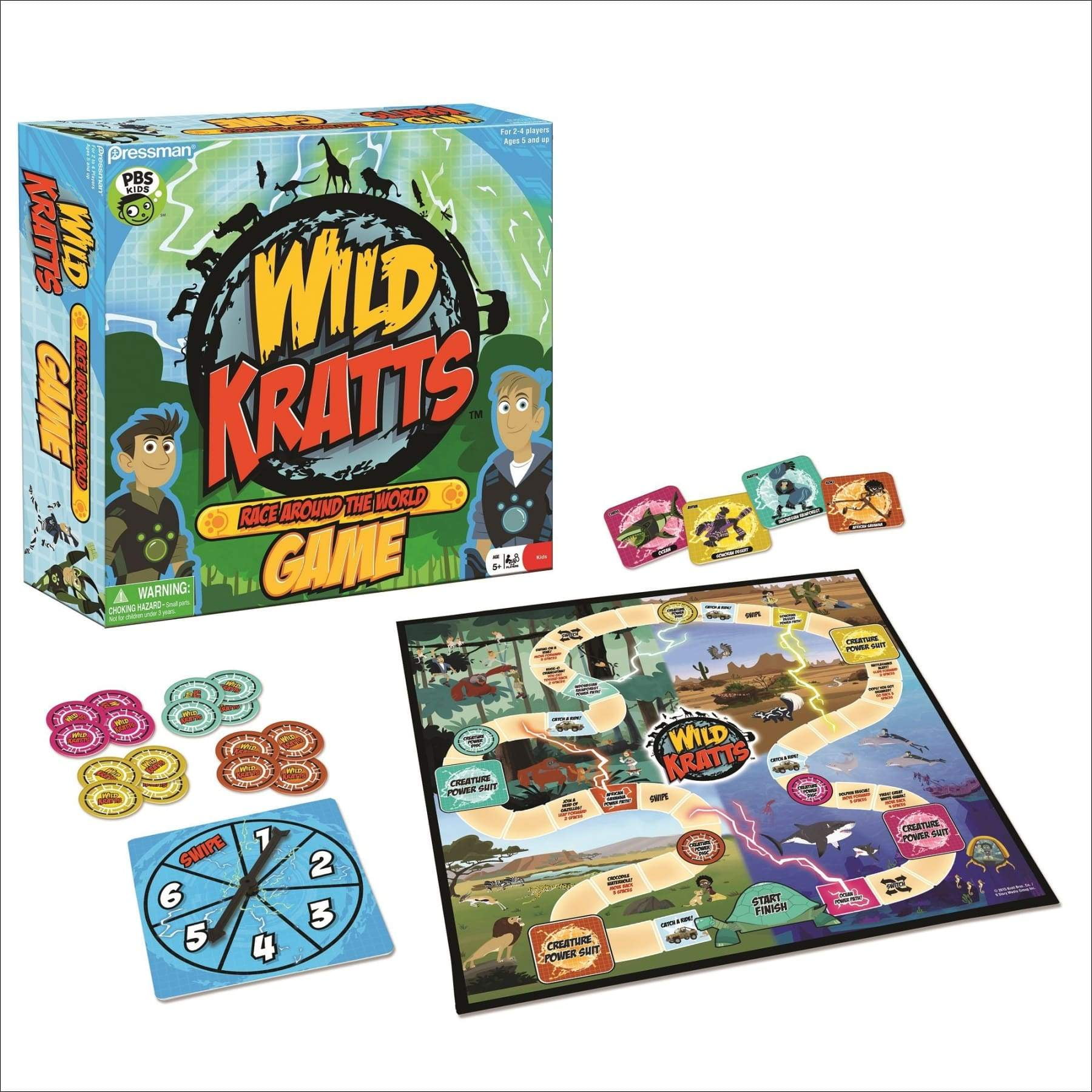 Pressman Wild Kratts Race Around The World Board Game | Walmart Canada