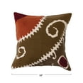 thumbnail image 2 of Creative Co-Op Cotton Embroidered Pillow with Suzani Embroidery, 2 of 9