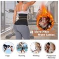 thumbnail image 5 of Veeki Waist Trainer For 3.28 Feet Women Bandage Wrap Sauna Belt Long Torso Tummy Sweat Wraps Belly Body Shaper Waist Trimmer Belt (one Size, Black), 5 of 5