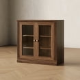 thumbnail image 3 of BEDEEP Storage Cabinet with Acrylic Doors & Shelves, Modular Fluted Sideboard Buffet Cabinets, Small Coffee Bar Kitchen Pantry, Farmhouse Media Console Cabinet for Living Room, Bedroom, Walnut, 3 of 12