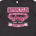 thumbnail image 4 of Inktastic Motorcycle Female Biker Youth T-Shirt, 4 of 5