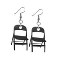 thumbnail image 2 of Pendientes de silla para mujer, pendientes colgantes de acrílico minimalista, pendientes creativos, pendientes divertidos para regalo de cumpleaños, Estilo A, 2 of 8