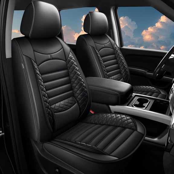 LAONNVIR Seat Covers Full Set Custom Fit Ford Ranger 2019-2026 Breathable 5-Seats Waterproof Leather Seat Protector