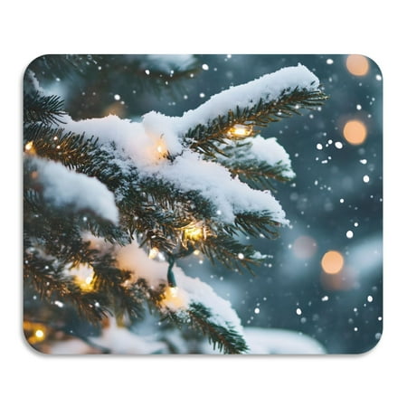 

ALAZA Dish Drying Mat for Kitchen Christmas Snow and Light Counter Absorbent Draining Pad 15.7 x11.8