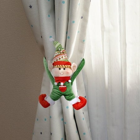 

Zedker Christmas Decor Gifts Christmas Decoration Creative Curtain Buckle Creative Door Hanging Red Doorknob Pendant Curtain Decoration Clearance