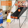 Ancheer Electronic Basketball Arcade Game Double Shot 8-in-1 Hoops with 5 Balls & Scoring