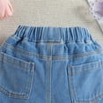 thumbnail image 6 of KAUOD Baby Girls Jeans Shorts Elastic Waist Tear Shorts Toddler Summer Fashion Denim Pants for Outdoors Travel Camping, 6 of 8