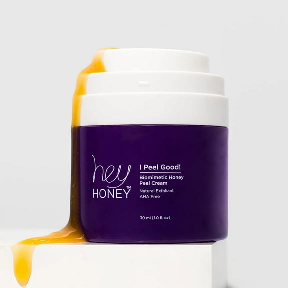 Hey Honey I PEEL GOOD! Biomimetic Honey Peel Cream, Natural Exfoliant, AHA Free, Cream, 30 ml (1.0 fl. oz)