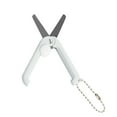 thumbnail image 2 of Jkkant Mini Folding Safety Scissors with Keychain, Portable Retractable Travel Scissors for Craft, First Aid, Office, & TSA Carry On Approved (Under 4" Blade), 2 of 9