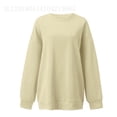 thumbnail image 4 of Aboser Chandails en Molleton à Col Rond pour Femmes, Pull-Over Décontracté Surdimensionné, Blouse Ample à Manches Longues, Tenues Automne 2024, 4 of 4