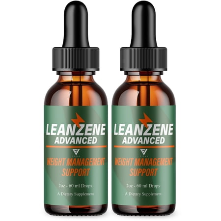 (2 Pack) Leanzene Weight Management Support, Leanzene Advanced Drops (4oz)