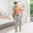 thumbnail image 7 of Floral Daisy Pattern Ghost Pajama Pants, Men's Lounge Pants Light with Drawstring and Pockets, Christmas New Year Birthday Father's Day Gifts, X-Large, 7 of 7